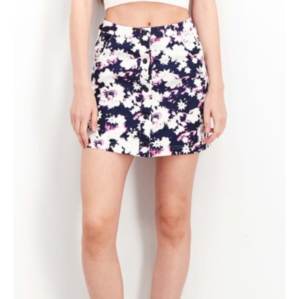 adidas Snap Front Multi Colored  Mini Skirt with Pockets Women’s Size XS